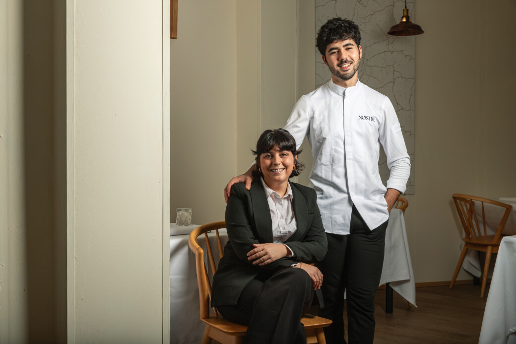 Andrés Rengel y Sara Forner del Restaurante Nostre en Valencia